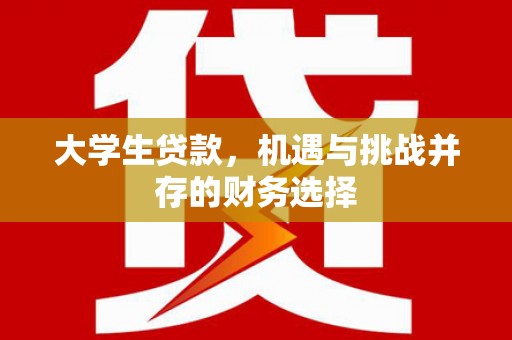 莎车大学生贷款，机遇与挑战并存的财务选择