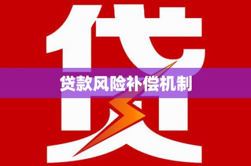 莎车贷款风险补偿机制