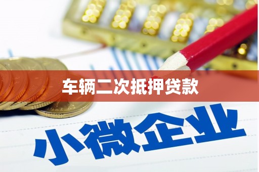 莎车车辆二次抵押贷款