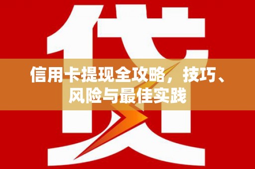 莎车信用卡提现全攻略，技巧、风险与最佳实践