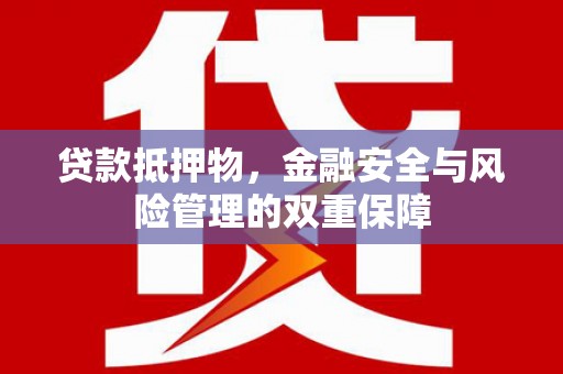 莎车贷款抵押物，金融安全与风险管理的双重保障