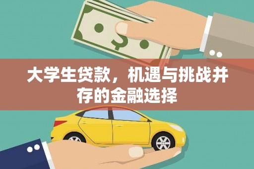 莎车大学生贷款，机遇与挑战并存的金融选择
