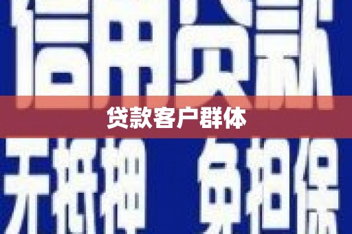 莎车贷款客户群体