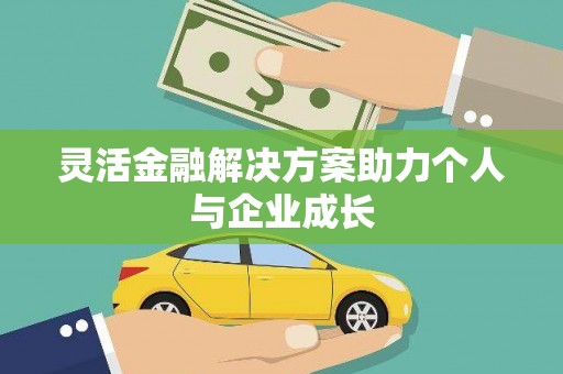 莎车灵活金融解决方案助力个人与企业成长