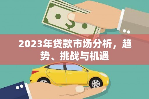莎车2023年贷款市场分析，趋势、挑战与机遇