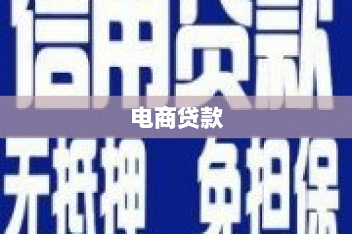 莎车电商贷款