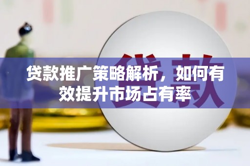 莎车贷款推广策略解析，如何有效提升市场占有率