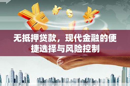 莎车无抵押贷款，现代金融的便捷选择与风险控制