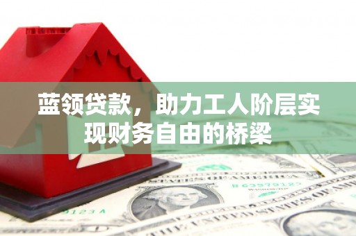 莎车蓝领贷款，助力工人阶层实现财务自由的桥梁
