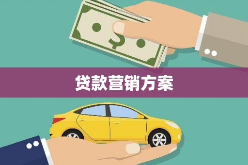 莎车贷款营销方案