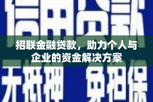 莎车招联金融贷款，助力个人与企业的资金解决方案