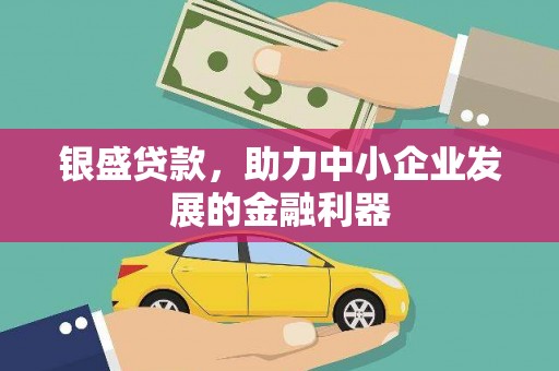莎车银盛贷款，助力中小企业发展的金融利器