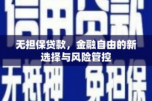 莎车无担保贷款，金融自由的新选择与风险管控