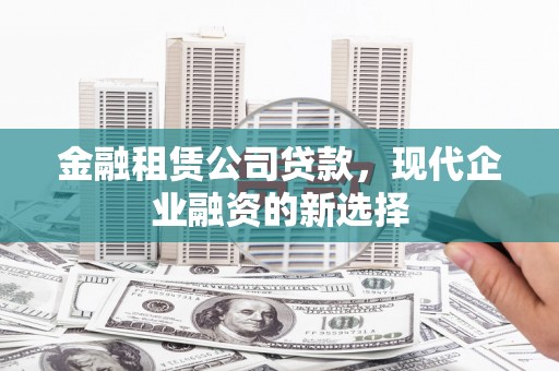 莎车金融租赁公司贷款，现代企业融资的新选择