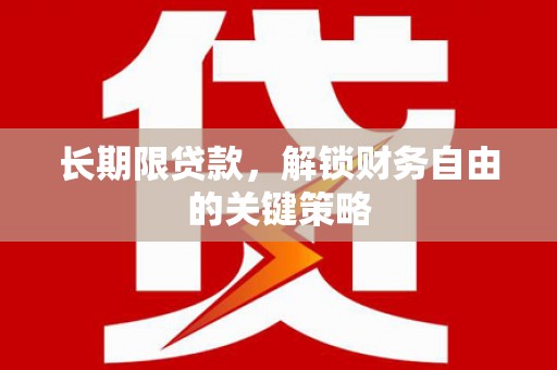 莎车长期限贷款，解锁财务自由的关键策略