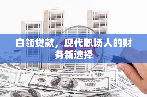 莎车白领贷款，现代职场人的财务新选择