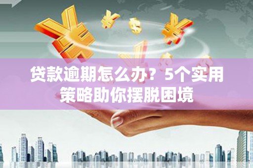 莎车贷款逾期怎么办？5个实用策略助你摆脱困境