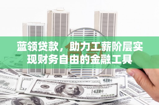 莎车蓝领贷款，助力工薪阶层实现财务自由的金融工具