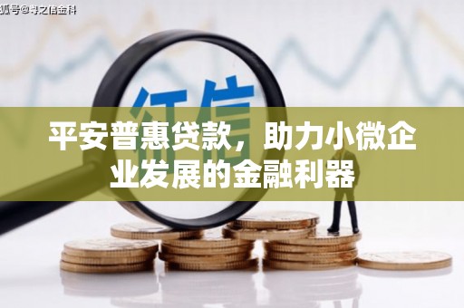 莎车平安普惠贷款，助力小微企业发展的金融利器