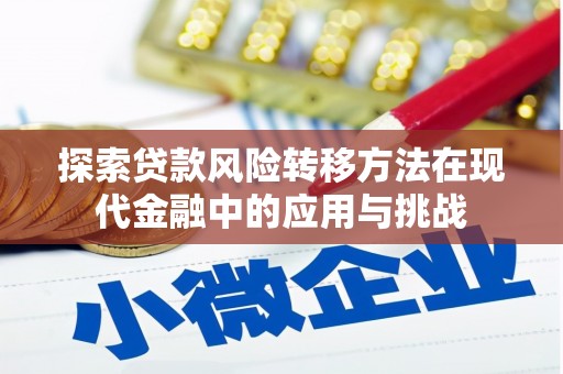莎车探索贷款风险转移方法在现代金融中的应用与挑战