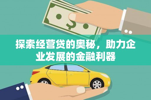 莎车探索经营贷的奥秘，助力企业发展的金融利器