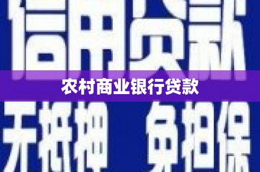 莎车农村商业银行贷款