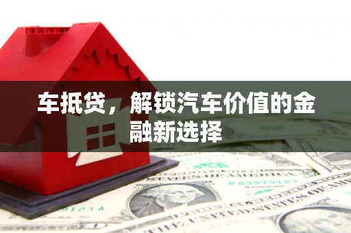 莎车车抵贷，解锁汽车价值的金融新选择