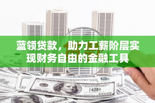 莎车蓝领贷款，助力工薪阶层实现财务自由的金融工具