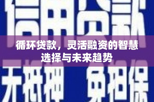 莎车循环贷款，灵活融资的智慧选择与未来趋势