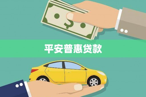 莎车平安普惠贷款