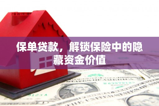 莎车保单贷款，解锁保险中的隐藏资金价值
