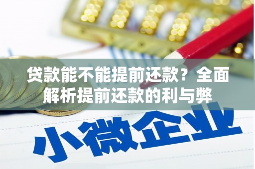 莎车贷款能不能提前还款？全面解析提前还款的利与弊