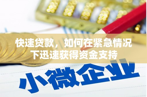 莎车快速贷款，如何在紧急情况下迅速获得资金支持