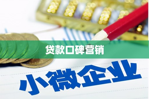 莎车贷款口碑营销