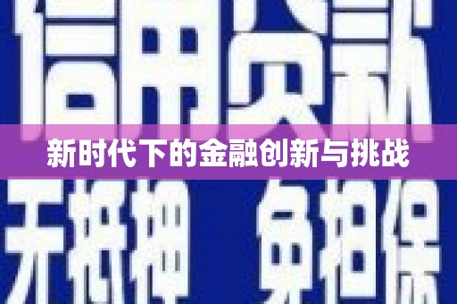 莎车新时代下的金融创新与挑战
