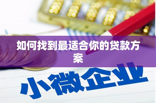 莎车如何找到最适合你的贷款方案