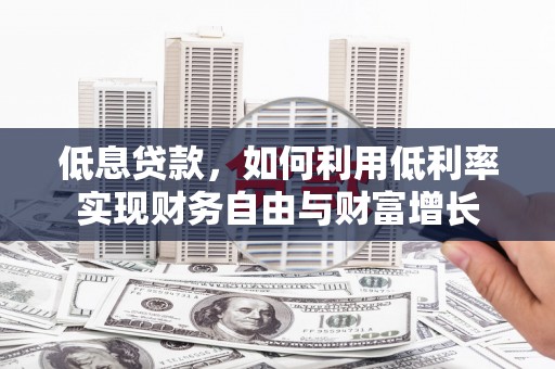 莎车低息贷款，如何利用低利率实现财务自由与财富增长