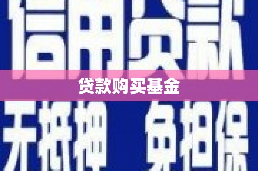 莎车贷款购买基金